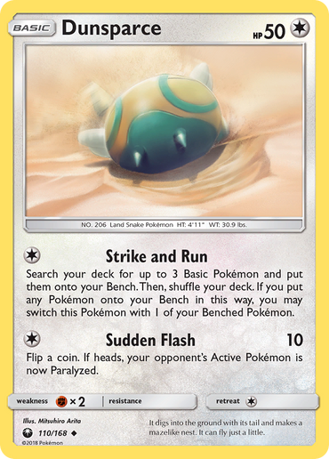 Dunsparce (110/168) [Sun &amp; Moon: Celestial Storm] 