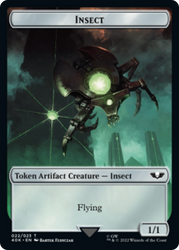 Necron Warrior // Insect Double-Sided Token [Warhammer 40,000 Tokens] 
