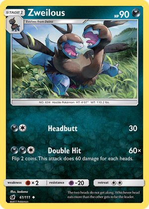 Zweilous (61/111) [Sun &amp; Moon: Crimson Invasion] 