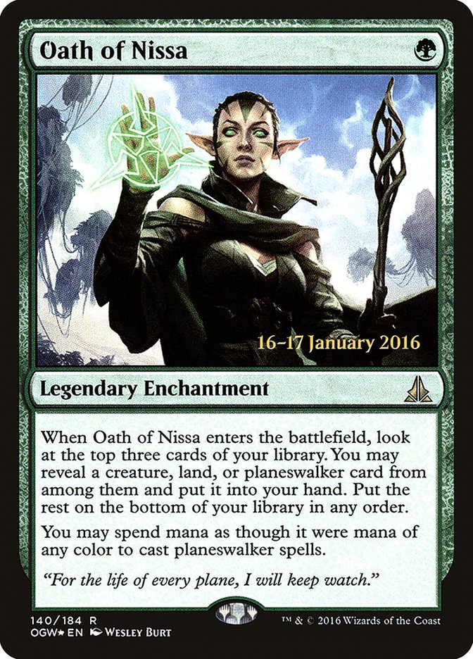 Oath of Nissa [Oath of the Gatewatch Prerelease Promos] 