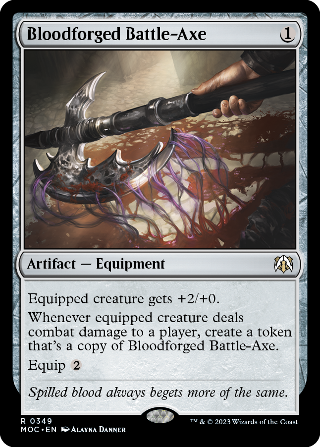 Bloodforged Battle-Axe [March of the Machine Commander] 