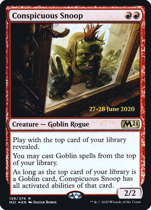 Conspicuous Snoop [Core Set 2021 Prerelease Promos] 