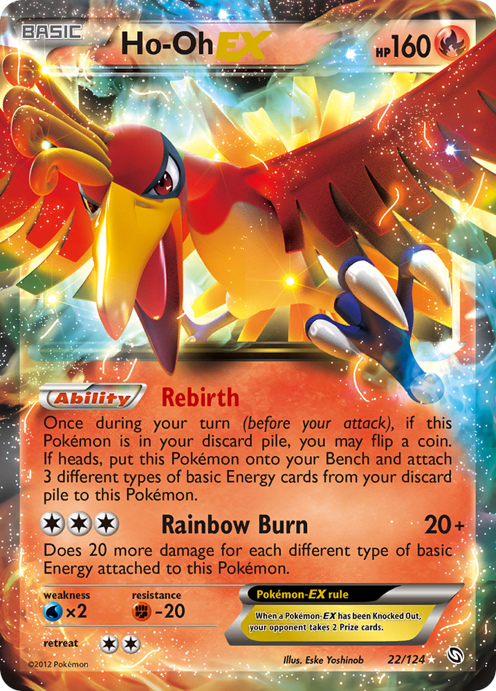 Ho-Oh EX (22/124) [Black &amp; White: Dragons Exalted] 