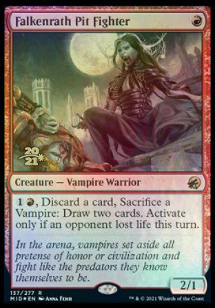 Falkenrath Pit Fighter [Innistrad: Midnight Hunt Prerelease Promos] 