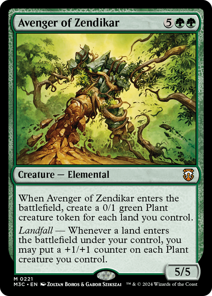 Avenger of Zendikar (Ripple Foil) [Modern Horizons 3 Commander] 