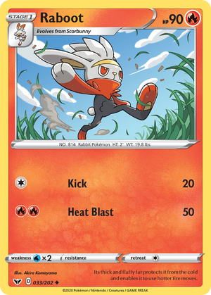 Raboot (033/202) [Sword &amp; Shield: Base Set] 