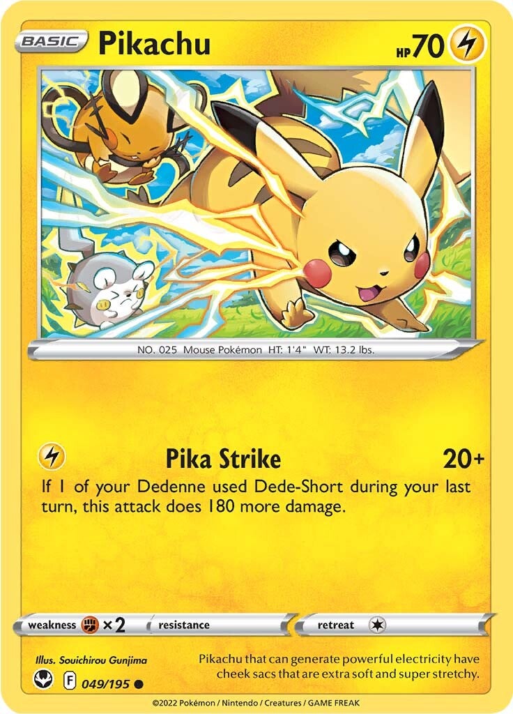 Pikachu (049/195) [Sword & Shield: Silver Tempest] 