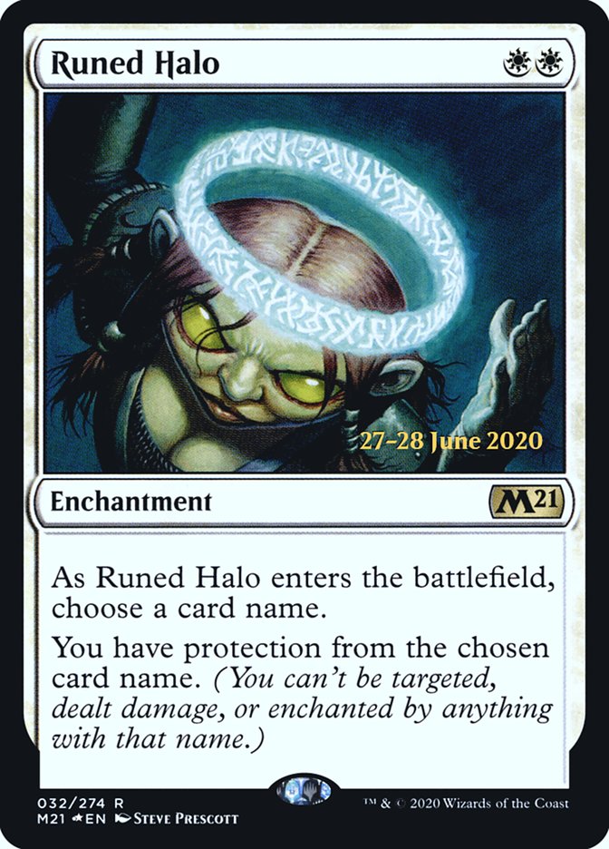 Runed Halo [Core Set 2021 Prerelease Promos] 