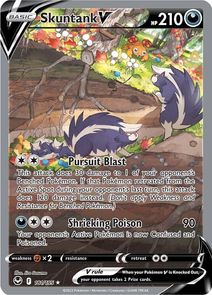 Skuntank V (181/195) [Sword & Shield: Silver Tempest] 