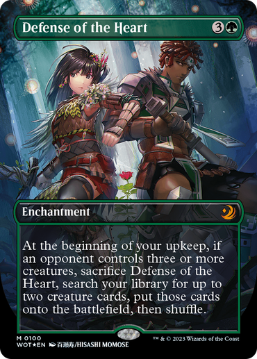 Defense of the Heart (Anime Borderless) (Confetti Foil) [Wilds of Eldraine: Enchanting Tales] 