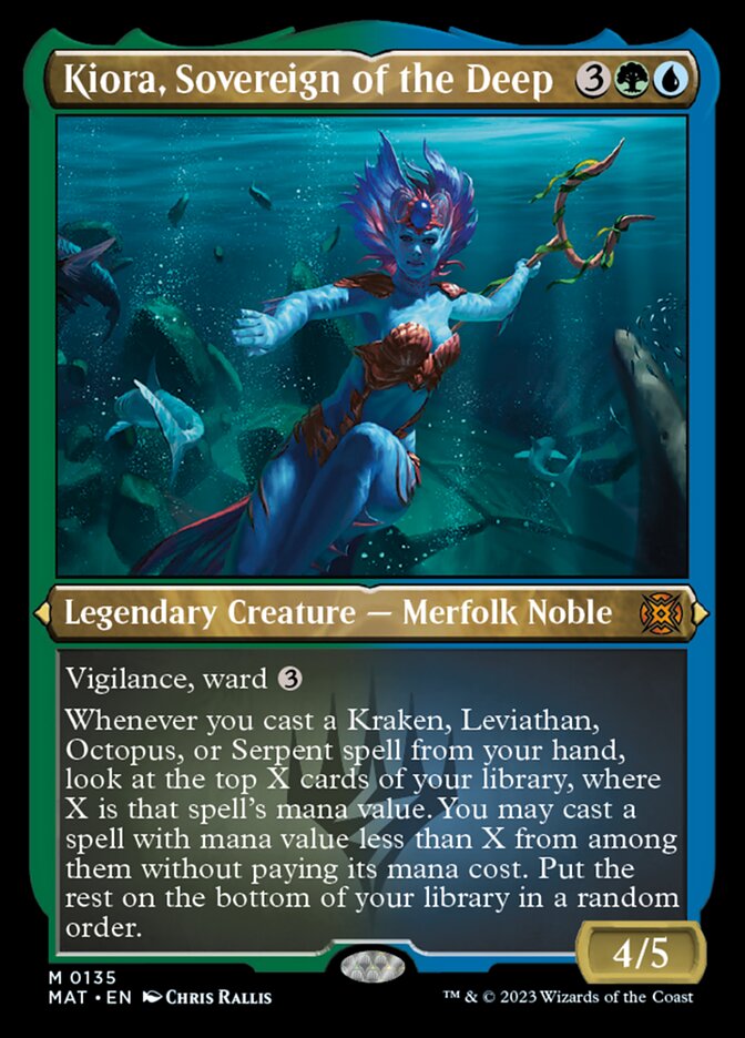 Kiora, Sovereign of the Deep (Foil Etched) [March of the Machine: The Aftermath] 