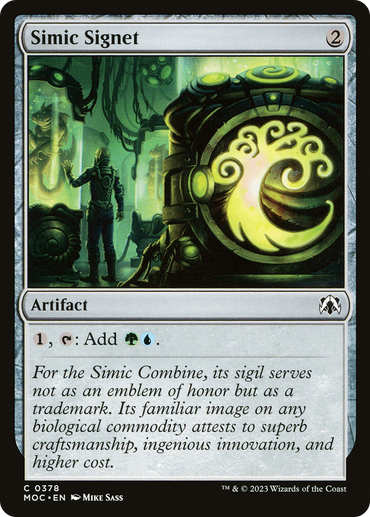 Simic Signet [March of the Machine Commander] 