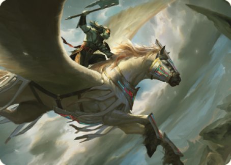 Cleaving Skyrider Art Card [Dominaria United Art Series] 