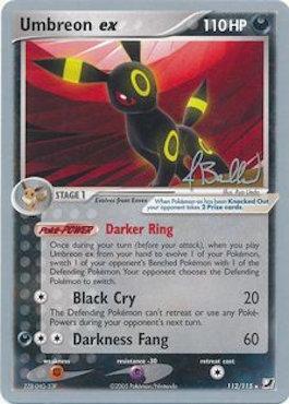 Umbreon ex (112/115) (Eeveelutions - Jimmy Ballard) [World Championships 2006] 