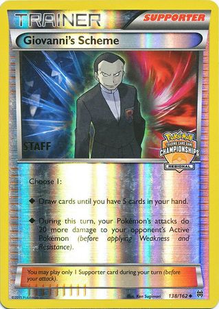 Giovanni's Scheme (138/162) (Championship Promo Staff) [XY: BREAKthrough] 