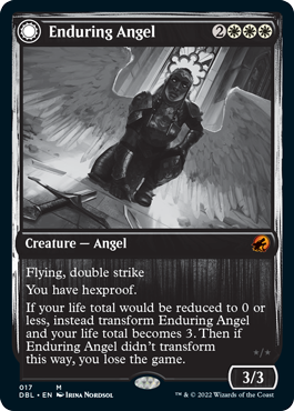 Enduring Angel // Angelic Enforcer [Innistrad: Double Feature] 