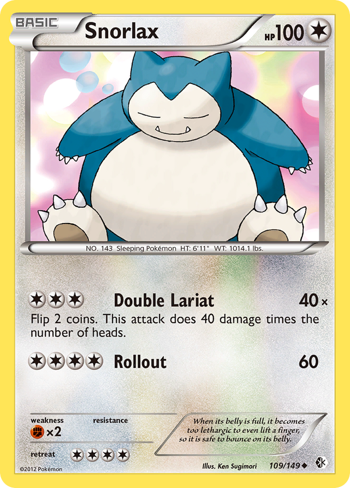 Snorlax (109/149) [Black &amp; White: Boundaries Crossed] 