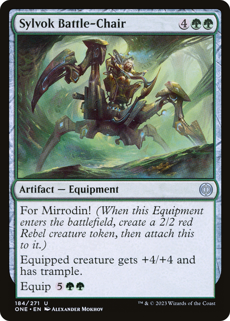 Sylvok Battle-Chair [Phyrexia: All Will Be One] 