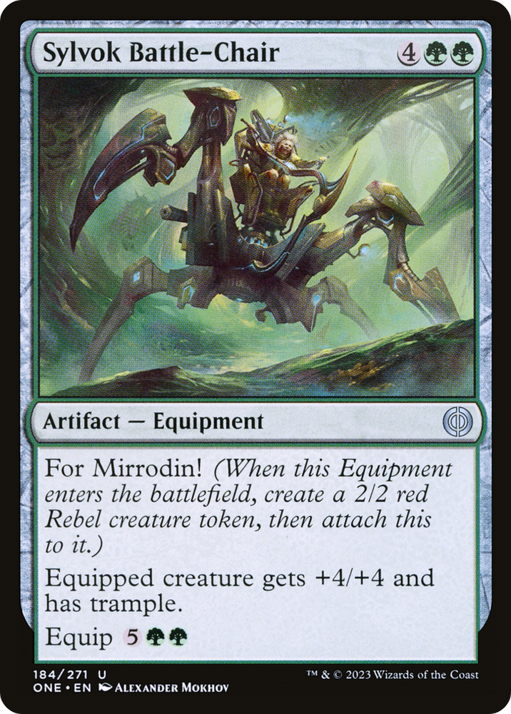 Sylvok Battle-Chair [Phyrexia: All Will Be One] 