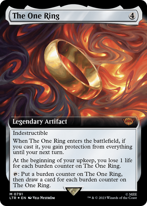 The One Ring (Extended Art) (Surge Foil) [The Lord of the Rings: Tales of Middle-Earth] 