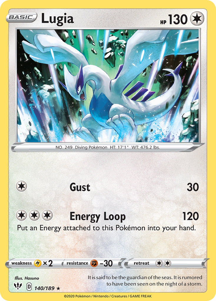 Lugia (140/189) [Sword & Shield: Darkness Ablaze] 