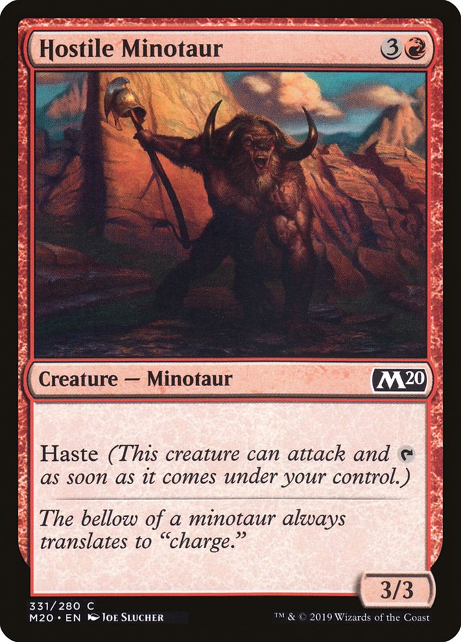 Hostile Minotaur [Core Set 2020] 