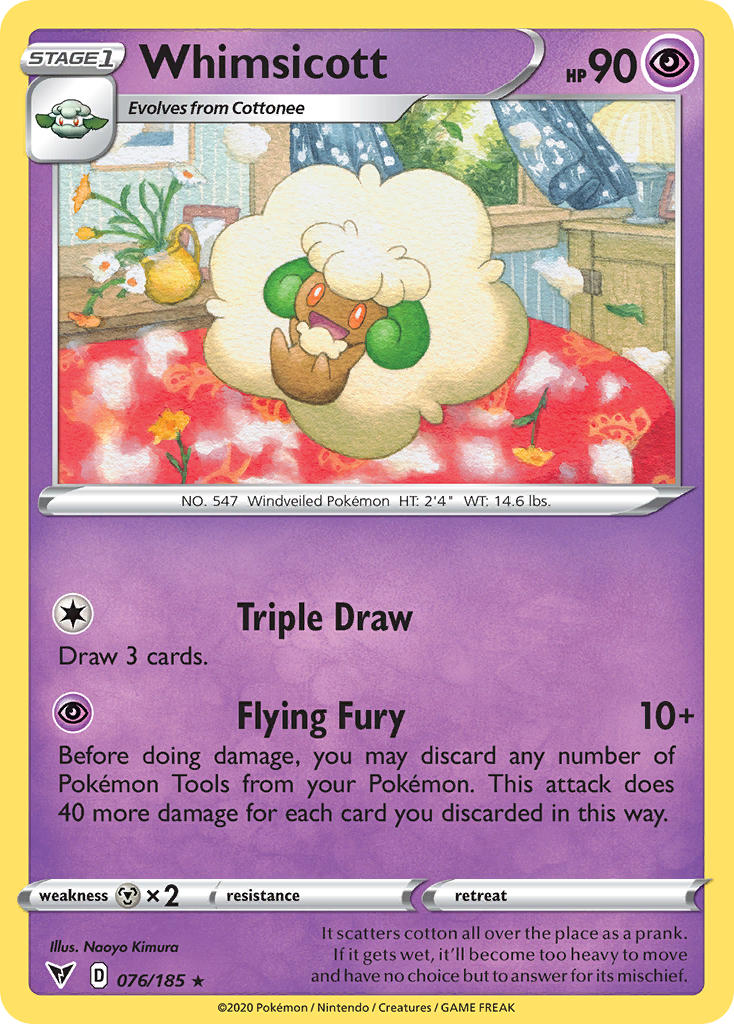 Whimsicott (076/185) [Sword & Shield: Vivid Voltage] 