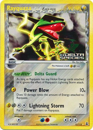 Rayquaza (13/113) (Delta Species) (Stamped) [EX: Delta Species] 