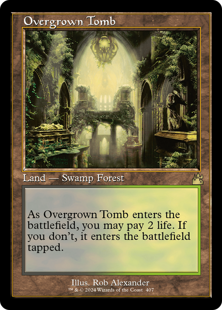 Overgrown Tomb (Retro) [Ravnica Remastered] 