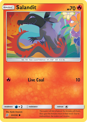 Salandit (33/236) [Sun &amp; Moon: Unified Minds] 