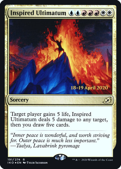 Inspired Ultimatum [Ikoria: Lair of Behemoths Prerelease Promos] 