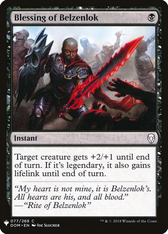 Blessing of Belzenlok [Mystery Booster] 