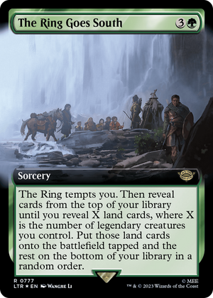 The Ring Goes South (Extended Art) (Surge Foil) [The Lord of the Rings: Tales of Middle-Earth] 