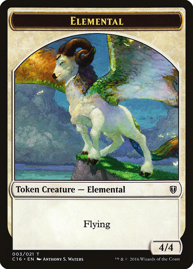 Elemental // Soldier Double-Sided Token [Commander 2016 Tokens] 