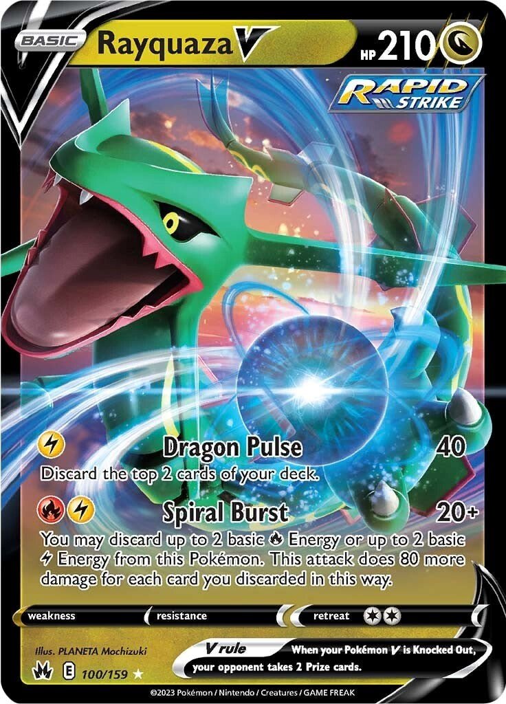 Rayquaza V (100/159) [Sword & Shield: Crown Zenith] 