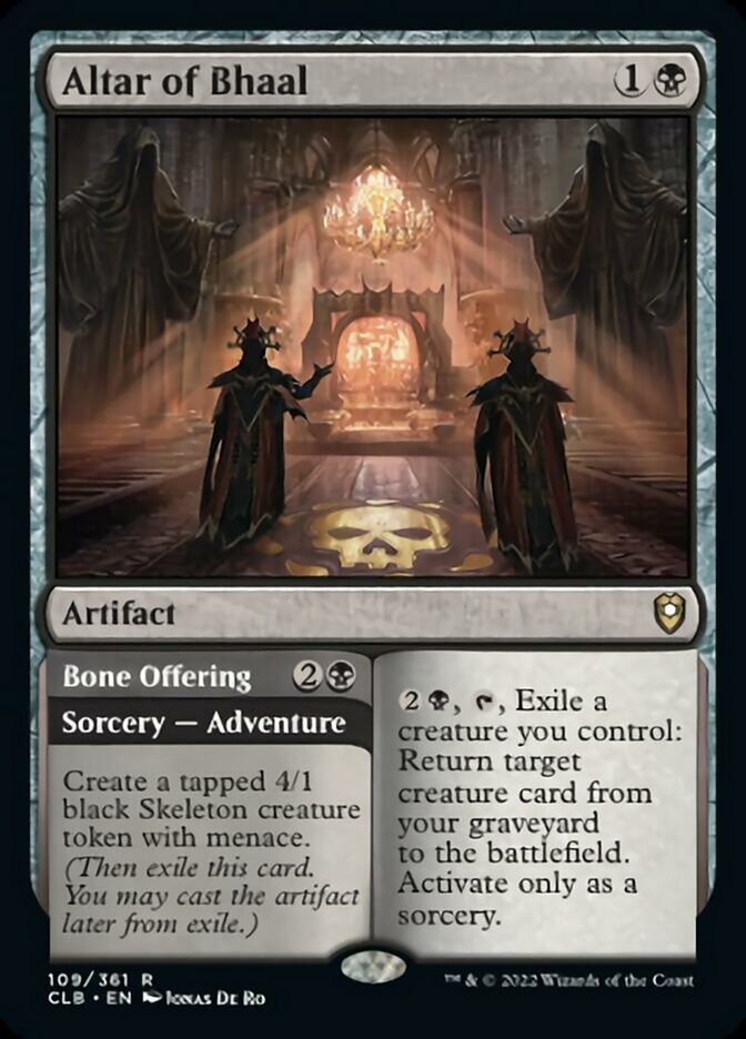 Altar of Bhaal // Bone Offering [Commander Legends: Battle for Baldur's Gate] 