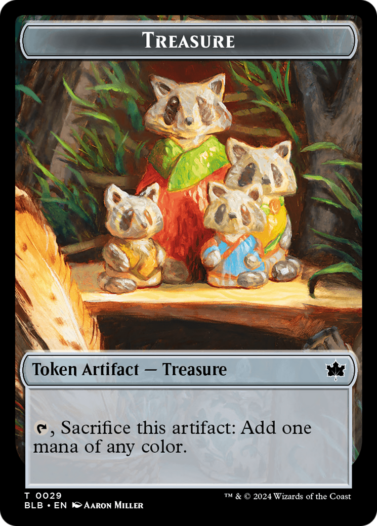 Treasure // Steampath Charger Double-Sided Token [Bloomburrow Tokens] 