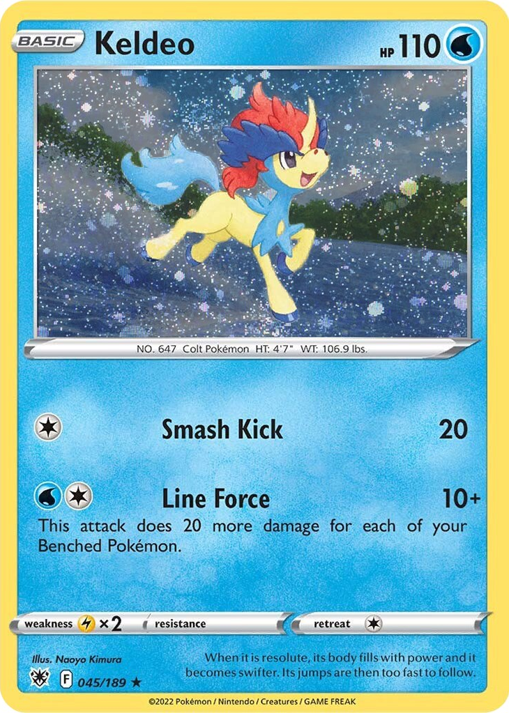 Keldeo (045/189) (Cosmos Holo) [Sword & Shield: Astral Radiance]