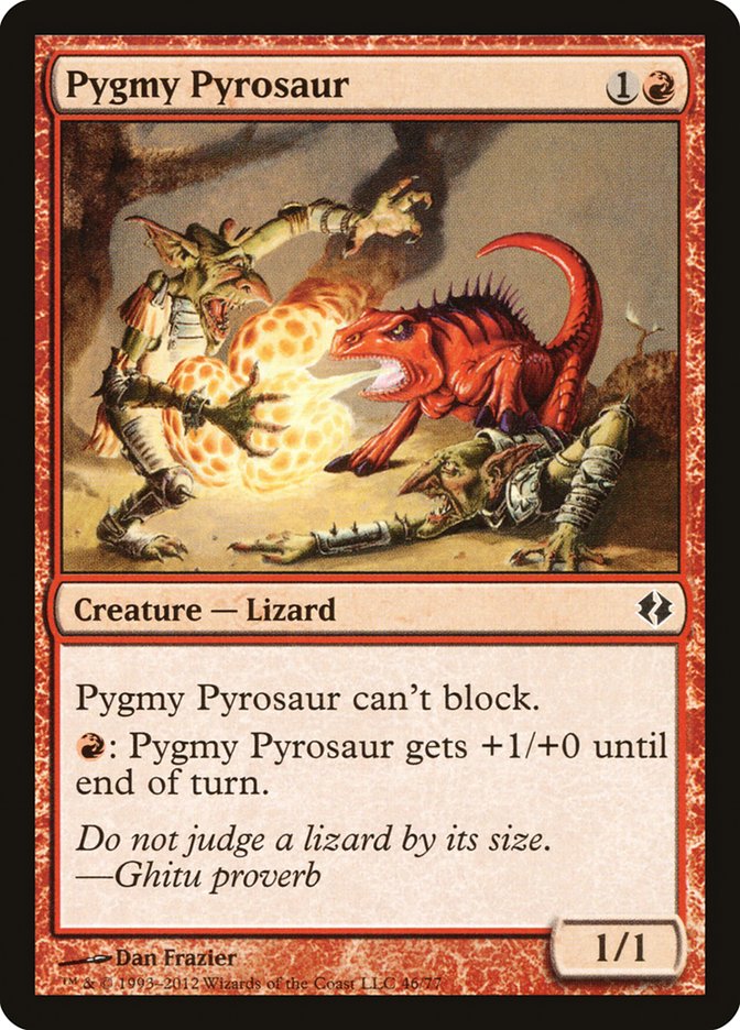 Pygmy Pyrosaur [Duel Decks: Venser vs. Koth] 