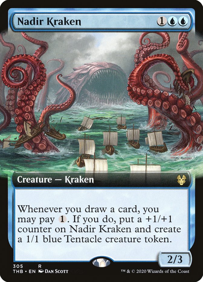 Nadir Kraken (Extended Art) [Theros Beyond Death] 