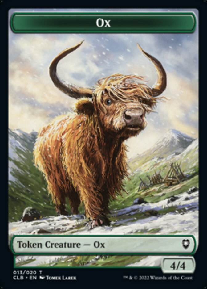 Ox Token [Commander Legends: Battle for Baldur's Gate Tokens] 