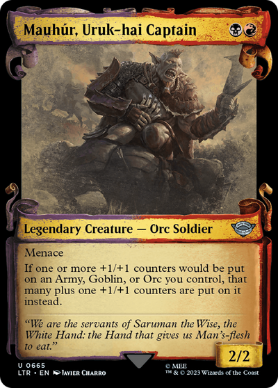 Mauhur, Uruk-hai Captain [The Lord of the Rings: Tales of Middle-Earth Showcase Scrolls] 