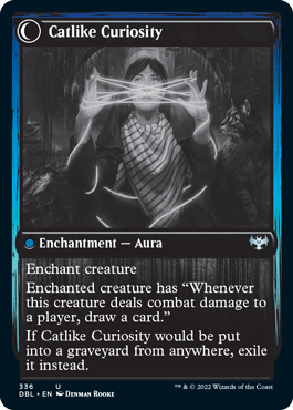 Mischievous Catgeist // Catlike Curiosity [Innistrad: Double Feature] 