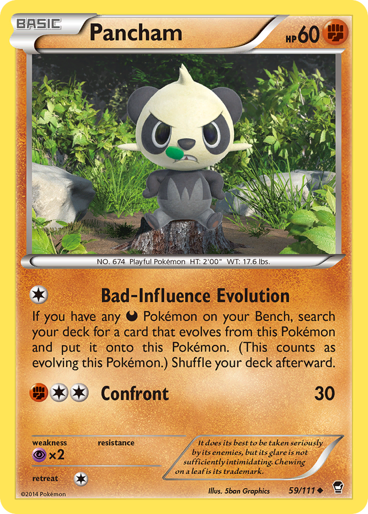 Pancham (59/111) [XY: Furious Fists] 