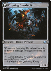 Smoldering Werewolf // Erupting Dreadwolf [Eldritch Moon] 