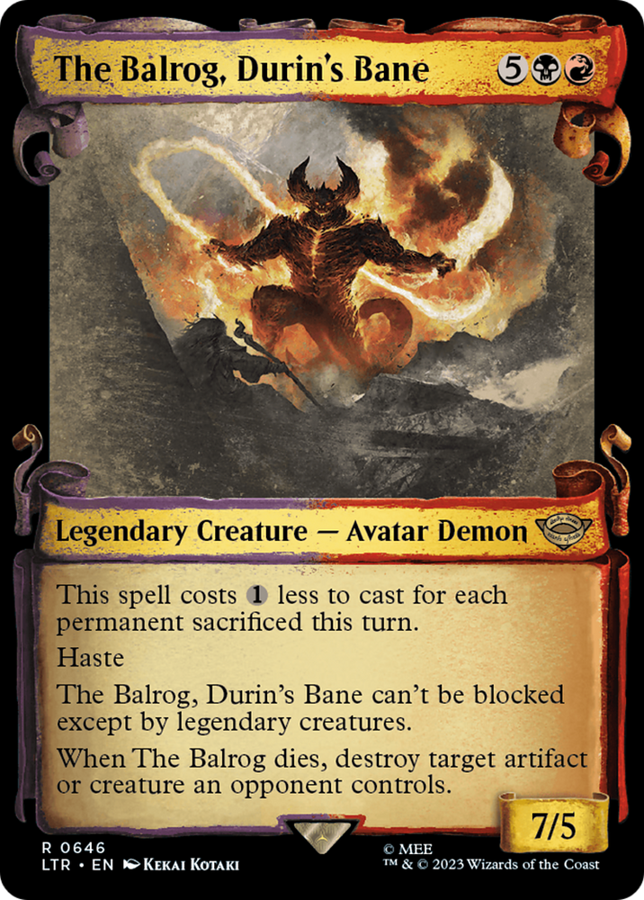 The Balrog, Durin's Bane [The Lord of the Rings: Tales of Middle-Earth Showcase Scrolls] 