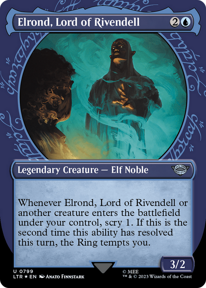 Elrond, Lord of Rivendell (Showcase) (Surge Foil) [The Lord of the Rings: Tales of Middle-Earth] 