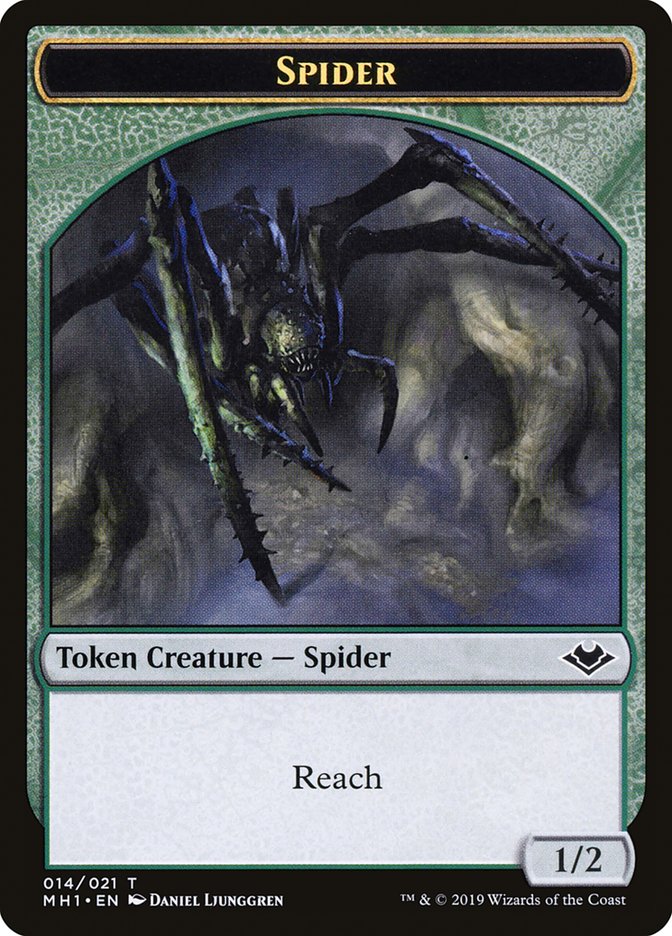 Goblin (010) // Spider (014) Double-Sided Token [Modern Horizons Tokens] 