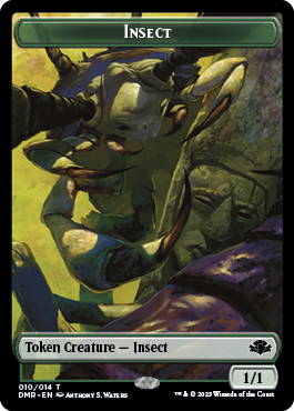 Insect // Squirrel Double-Sided Token [Dominaria Remastered Tokens] 