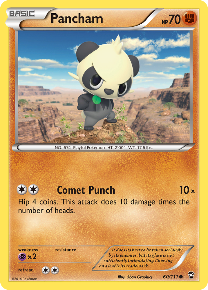 Pancham (60/111) [XY: Furious Fists] 